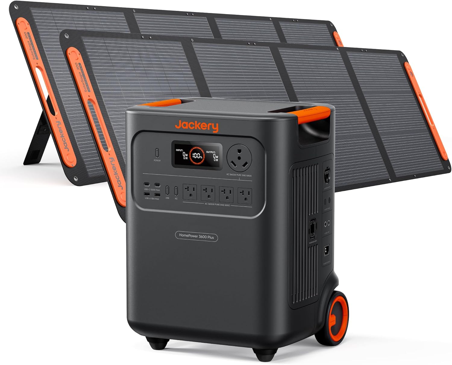 Jackery HomePower 3600 Plus with 2x200W Solar Panels